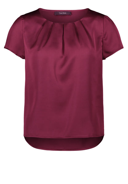 Vera Mont_Sweet Berry_Satin Blouse Short Sleeve_5112-4098_4599_01