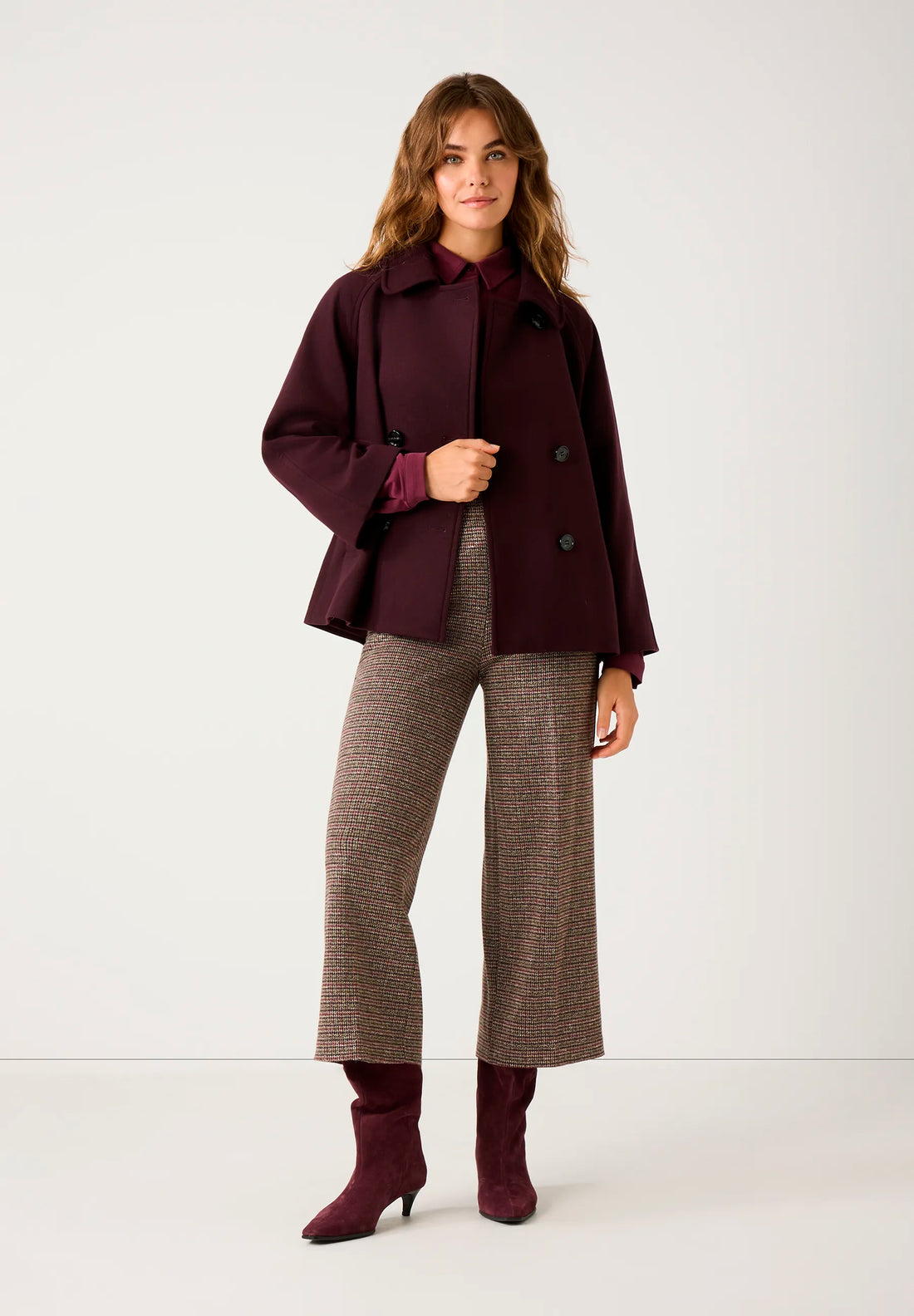 More &amp; More_Ruby Orchid_Double-Breasted Jacket_51147001_0564_02