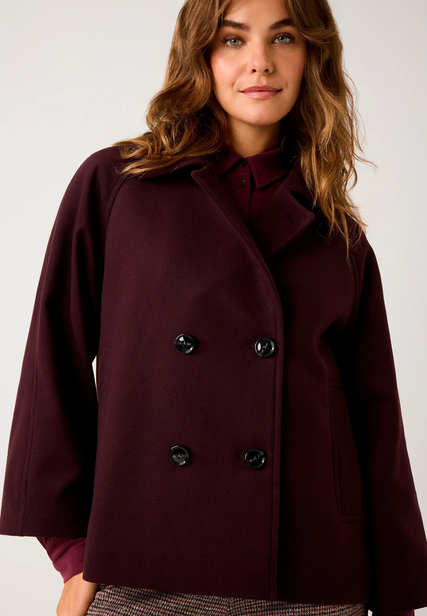 More &amp; More_Ruby Orchid_Double-Breasted Jacket_51147001_0564_03