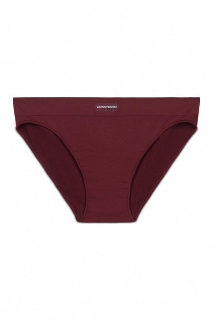 Women Secret_Wine_Classic Seamless Maroon Panty_5122025_68_05