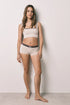 Women Secret Sand Women Beige Seamless Ribbed Boxers SKU: 5124047_37 Image 01