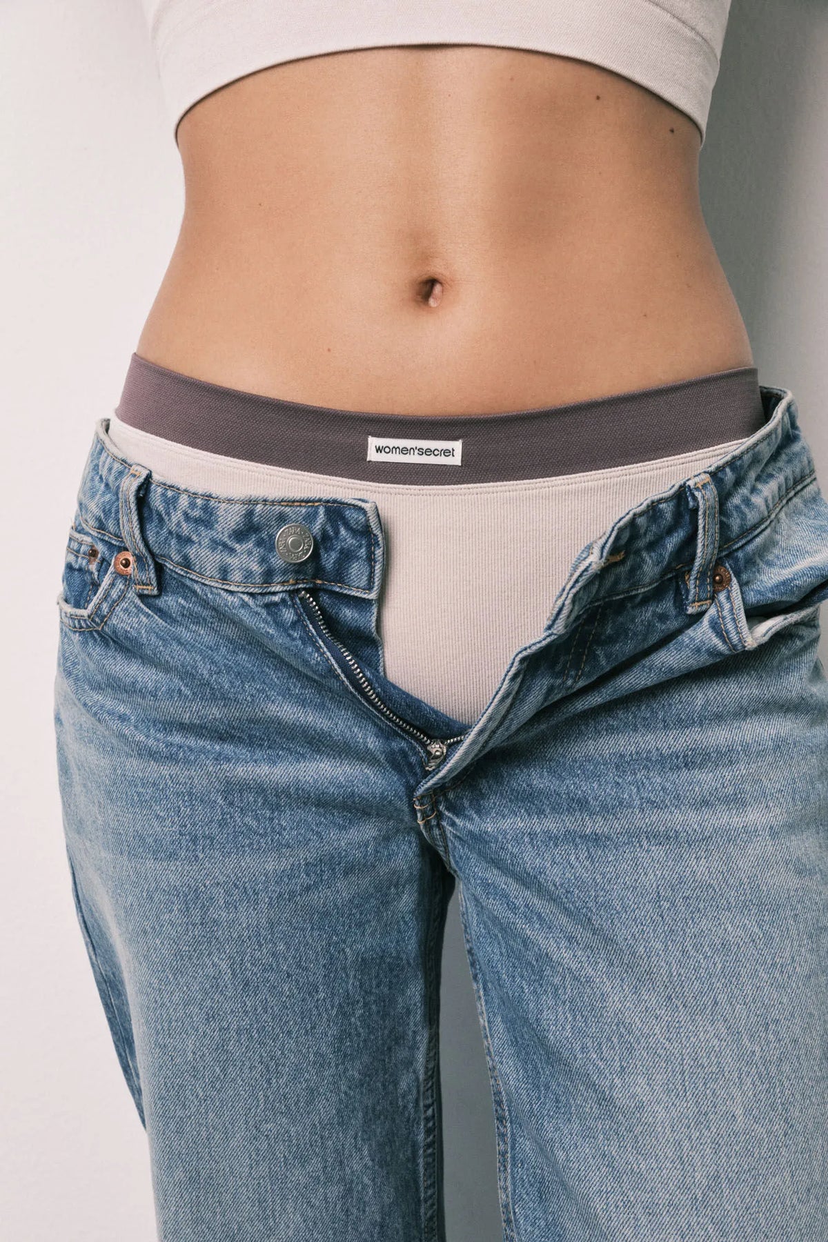 Women Secret Sand Women Beige Seamless Ribbed Boxers SKU: 5124047_37 Image 02
