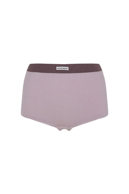 Women Secret Purple/Lilac Women Lilac Seamless Ribbed Boxer Panty SKU: 5124048_75 Image 06