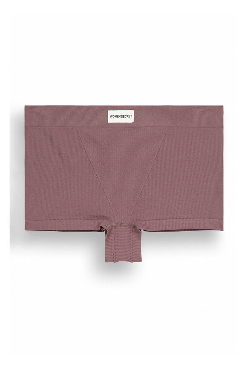 Purple Seamless Ribbed Culotte_08