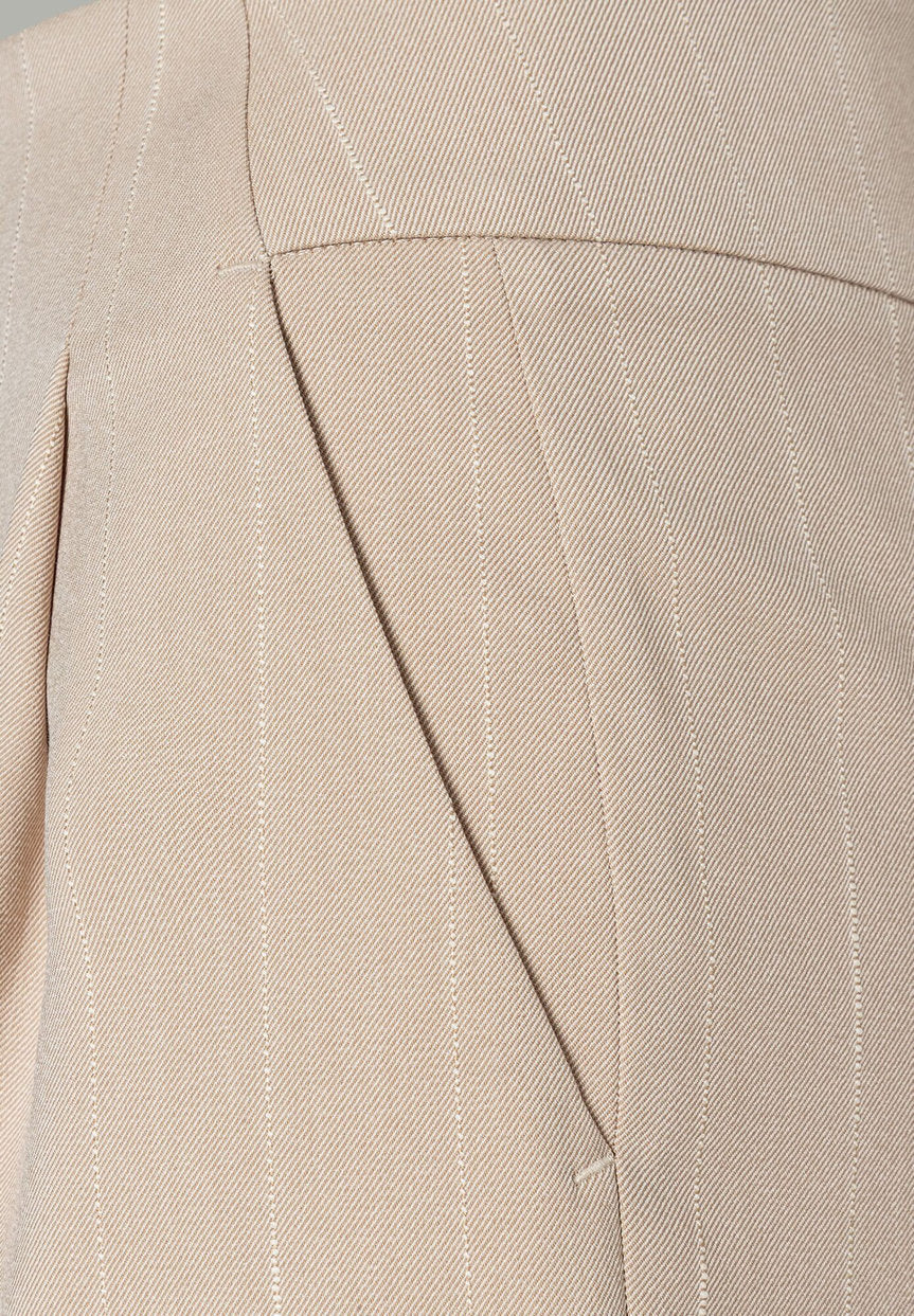 More &amp;  More_Beige Pinstripe Trousers_51334072_2238_03