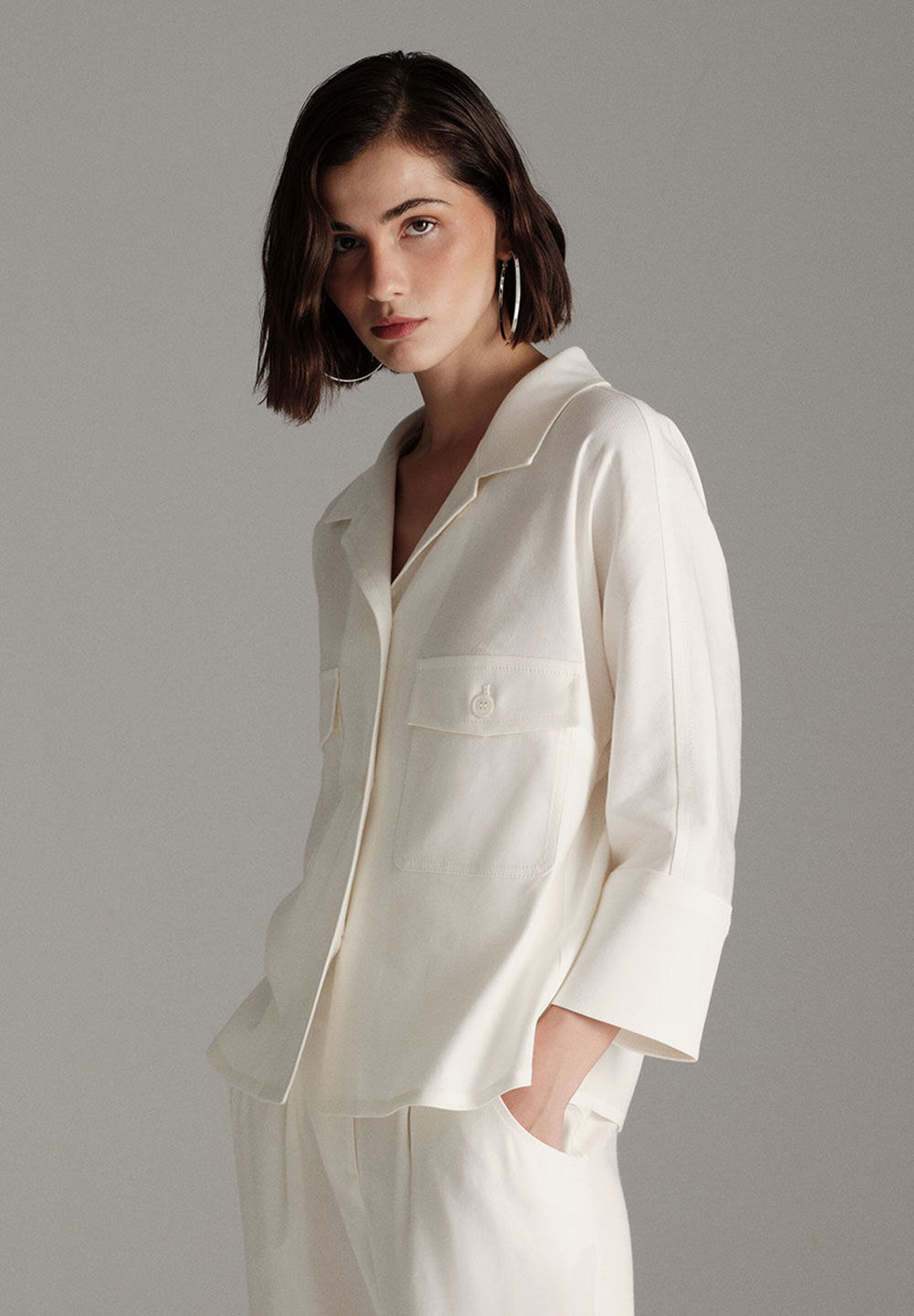 More &amp;  More_Ecru Blouse Jacket_51336070_0041_01