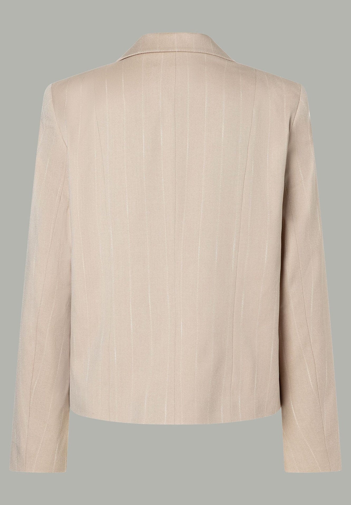 More &amp;  More_Beige Pinstripe Blazer_51336072_2238_05