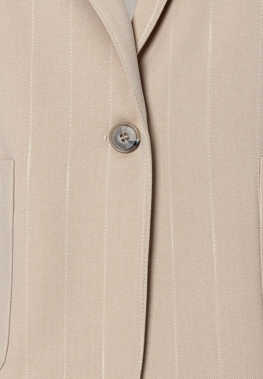 More &amp;  More_Beige Pinstripe Blazer_51336072_2238_06