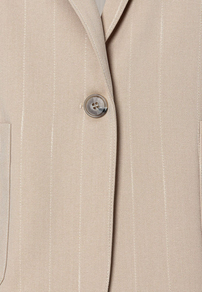More &amp;  More_Beige Pinstripe Blazer_51336072_2238_06
