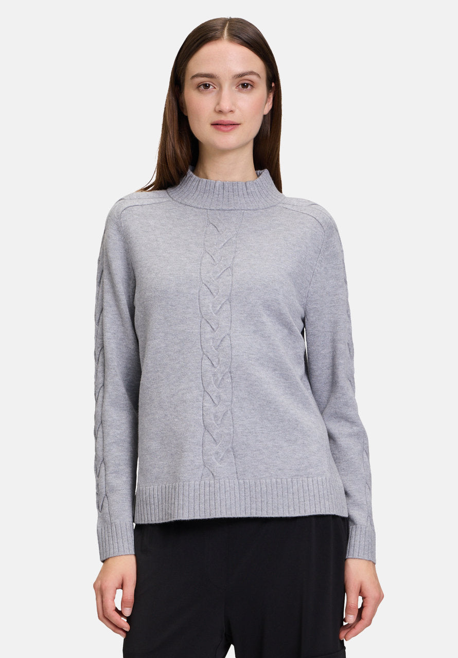 Knitted Sweater with Stand-Up Collar_5137-1026_9707_01