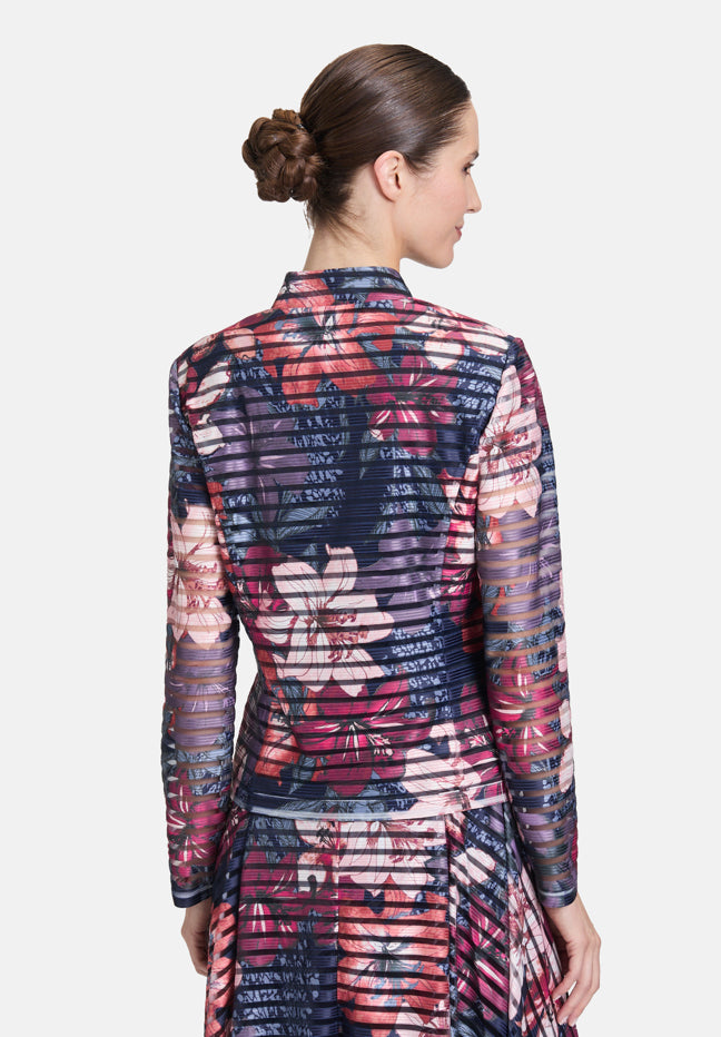 Vera Mont_Dark Blue/Dark Red_Printed Blazer Jacket_5140-4027_8848_03