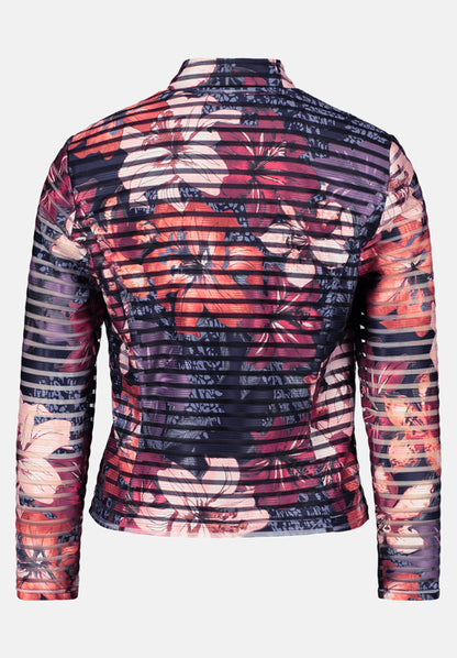 Vera Mont_Dark Blue/Dark Red_Printed Blazer Jacket_5140-4027_8848_05