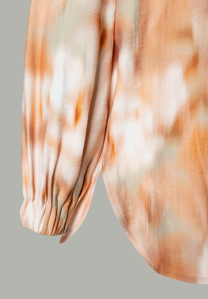 More &amp; More_Blurry Rose Print_Printed Blouse with Removable Bow_51422091_4041_03