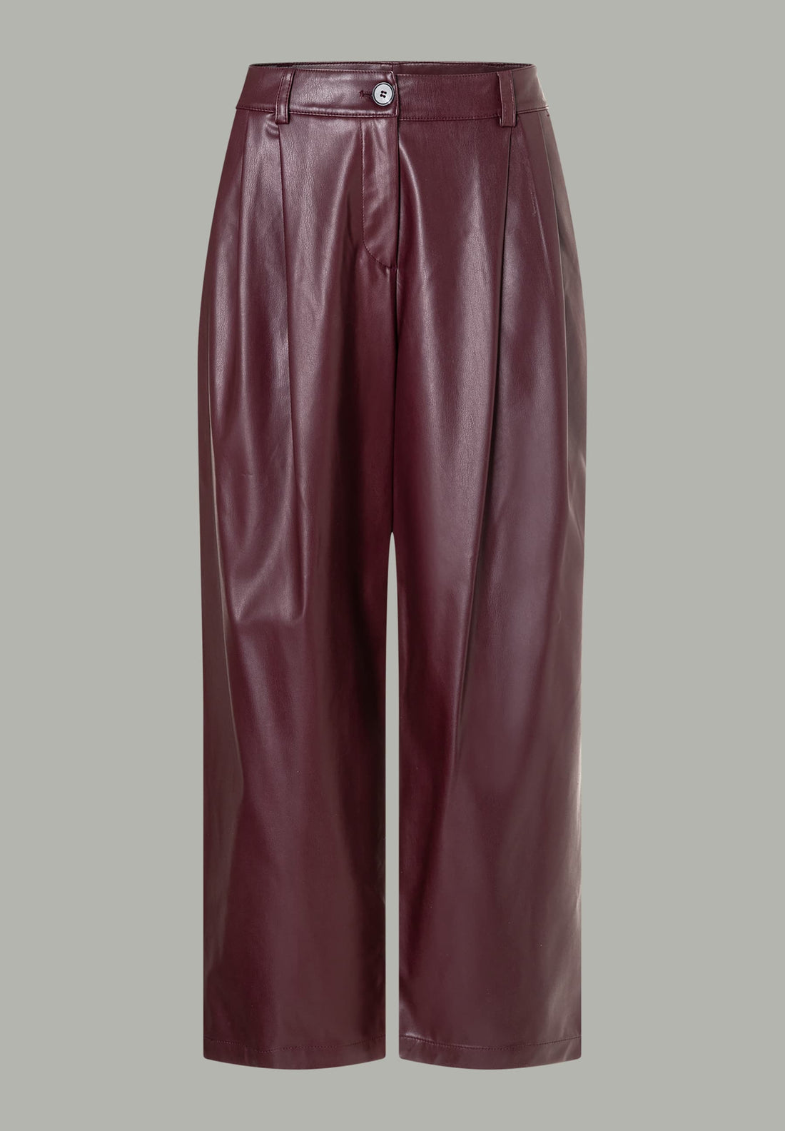More & More_Dark Wine_Cropped Faux Leather Pants_51424094_0574_01