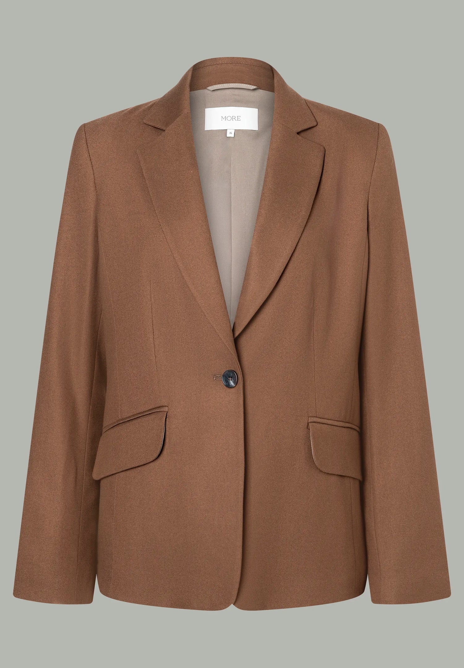 More &amp; More_Mocca_Tailored Blazer_51436072_0258_01