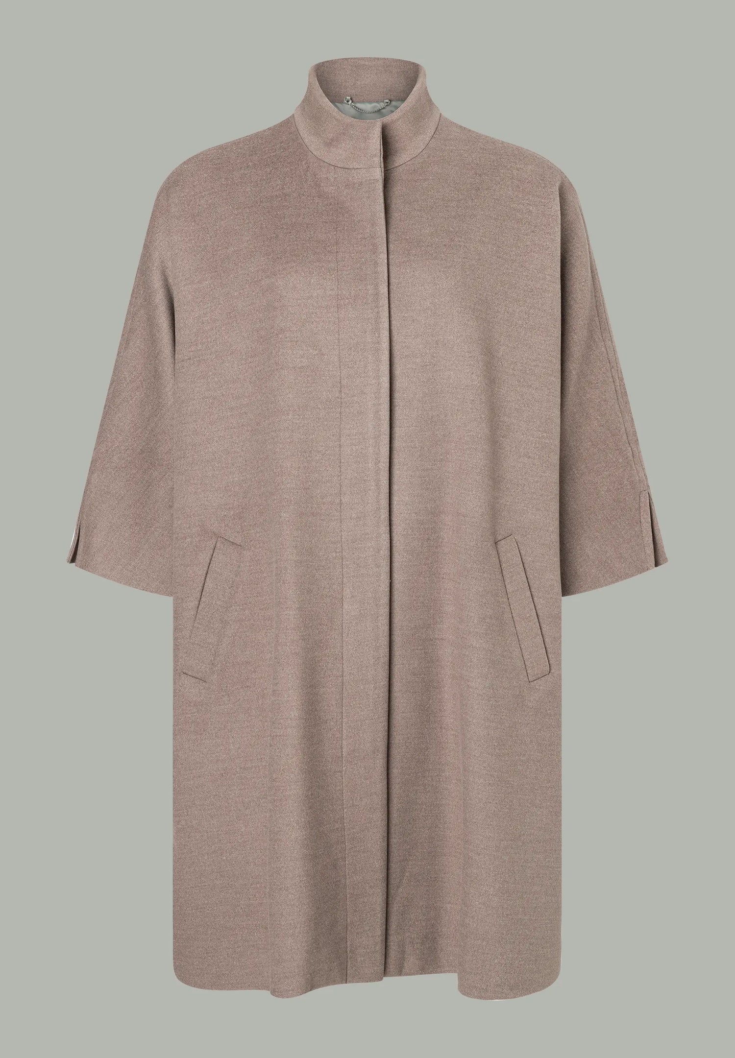 More &amp; More_Brown_Coat-Cape with 3/4 Length Sleeves_51437071_0251_01