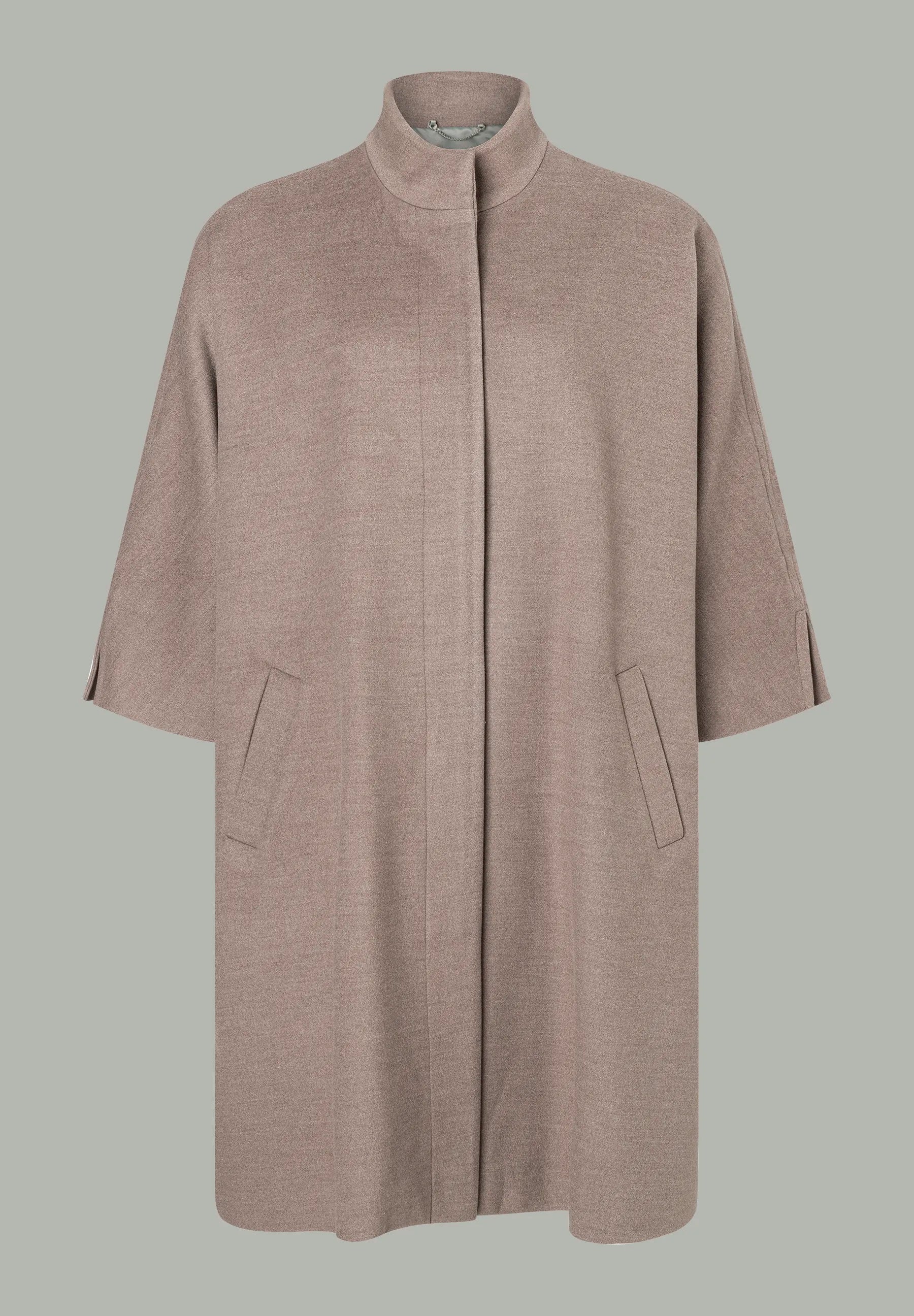More &amp; More_Brown_Coat-Cape with 3/4 Length Sleeves_51437071_0251_01