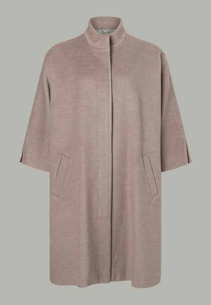 More &amp; More_Brown_Coat-Cape with 3/4 Length Sleeves_51437071_0251_01