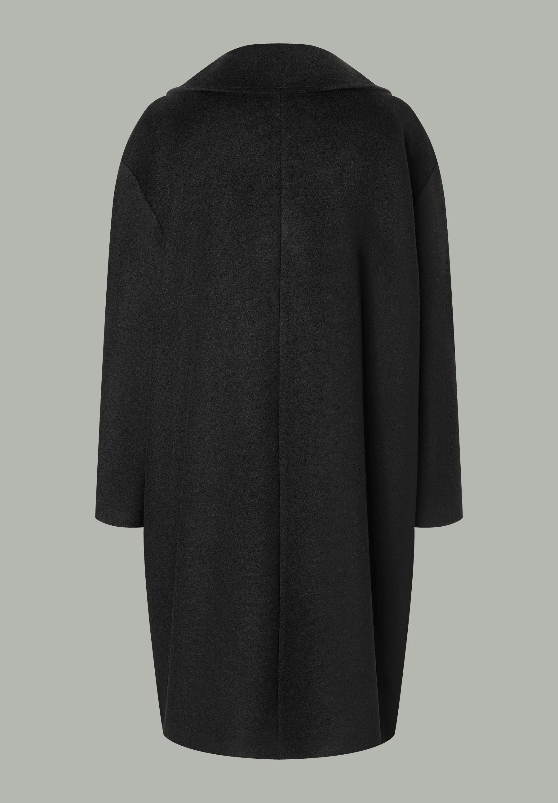 More &amp; More_Black_Double-Breasted Coat_51447090_0790_03