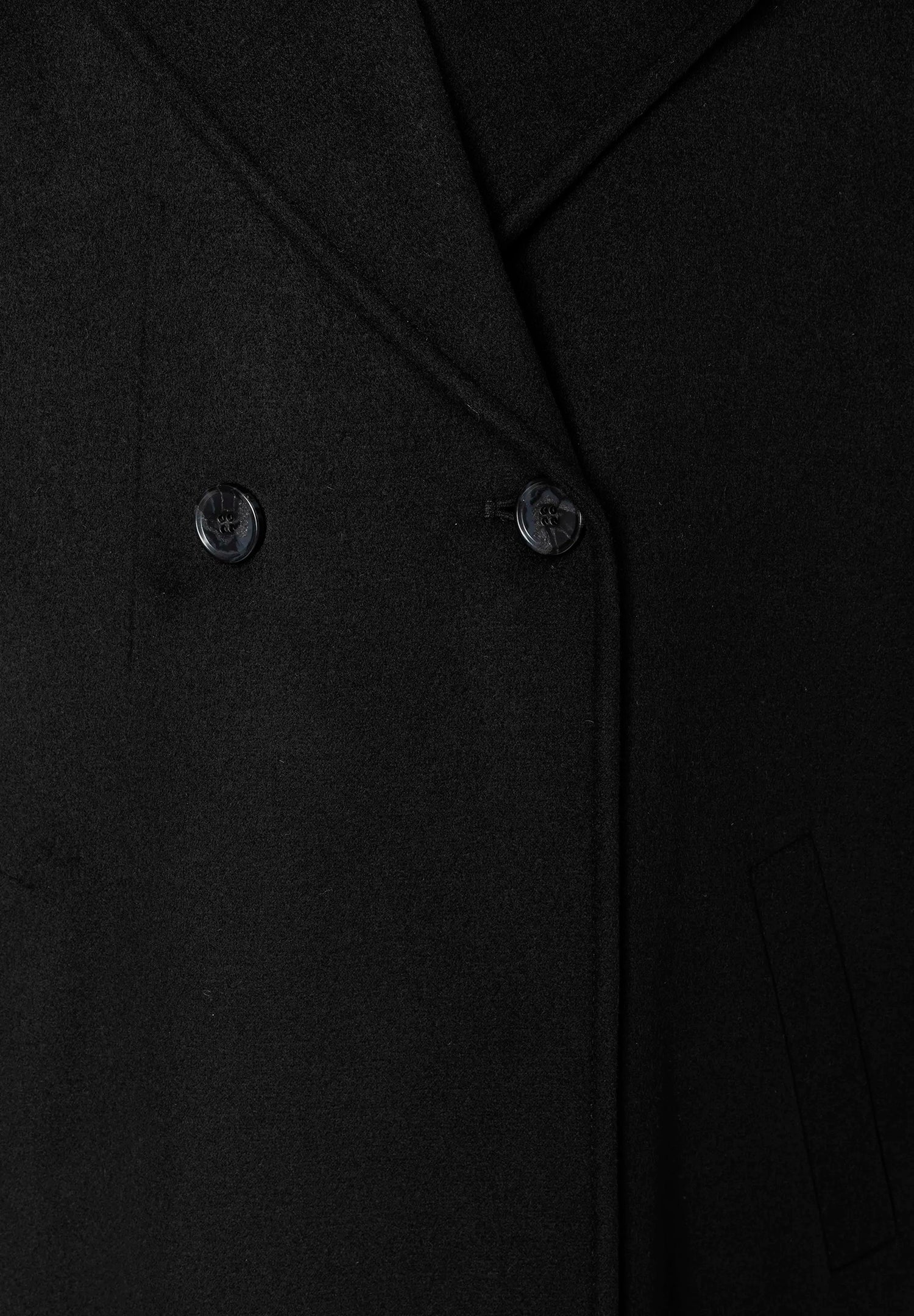 More &amp; More_Black_Double-Breasted Coat_51447090_0790_05