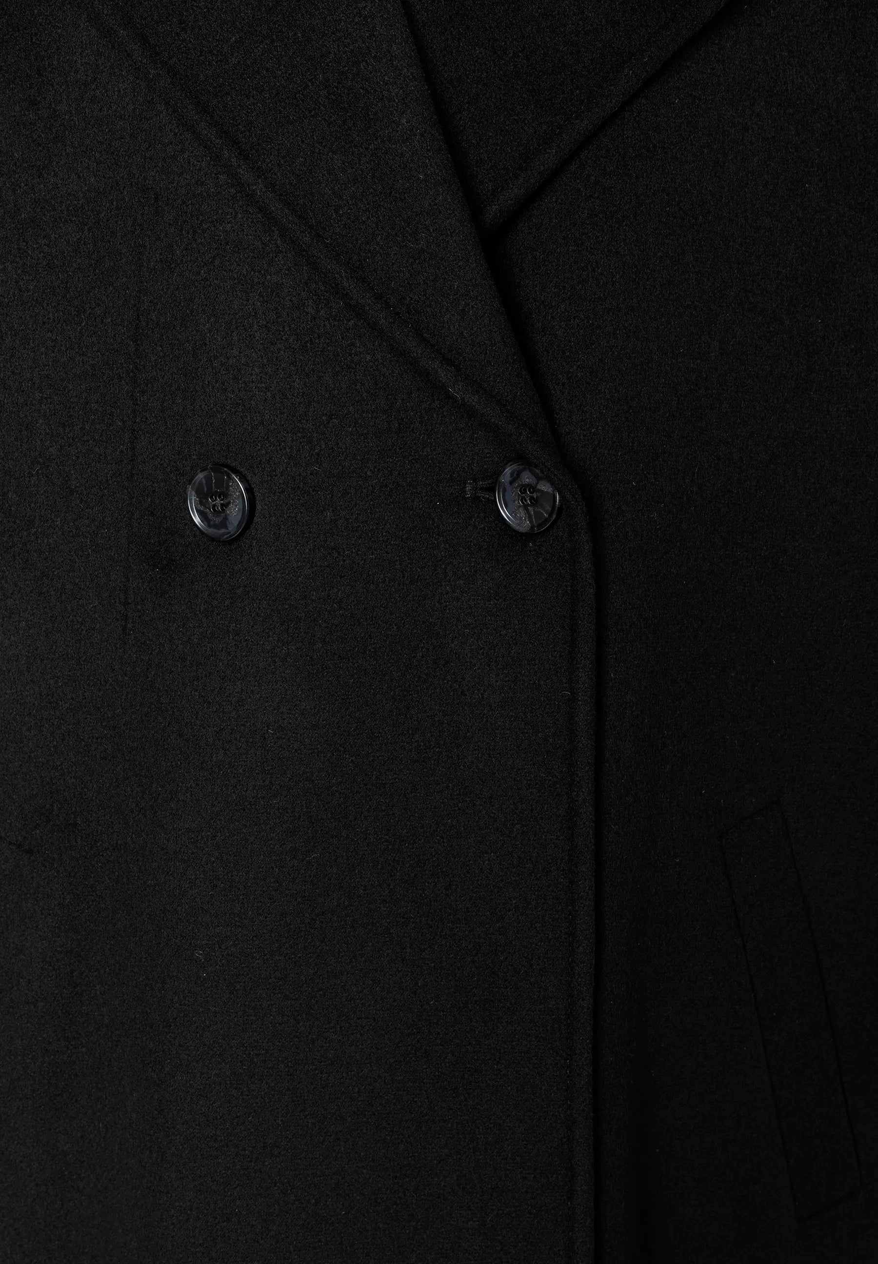More &amp; More_Black_Double-Breasted Coat_51447090_0790_05