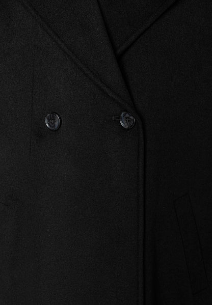 More &amp; More_Black_Double-Breasted Coat_51447090_0790_05