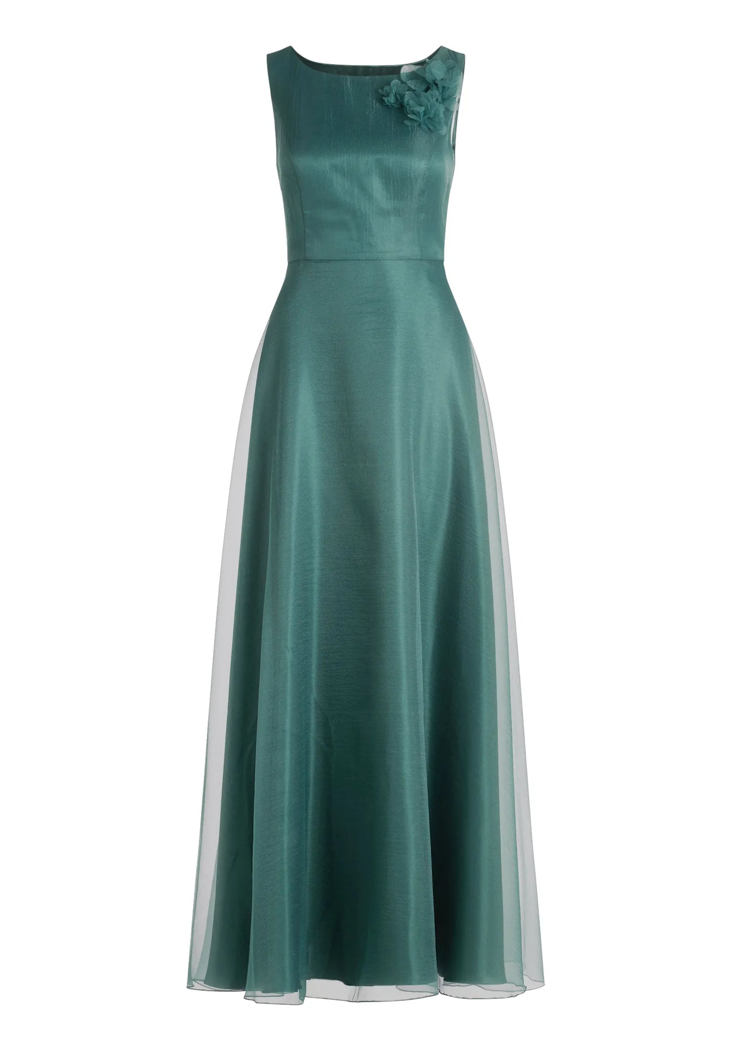 Vera Mont Dark Emerald Women Dress Long without Sleeve SKU: 5147-4009_5609 Image 04