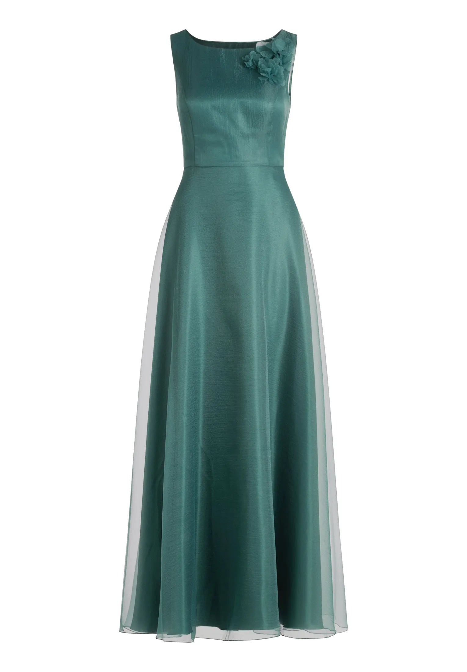 Vera Mont Dark Emerald Women Dress Long without Sleeve SKU: 5147-4009_5609 Image 04