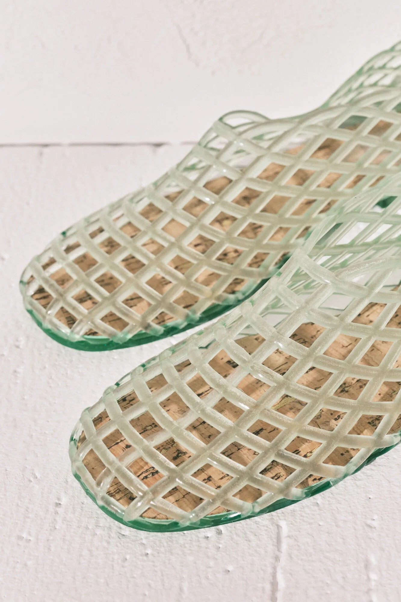 Women Secret_Green_Green Jelly Mesh Effect Sandals_5163220_26_08