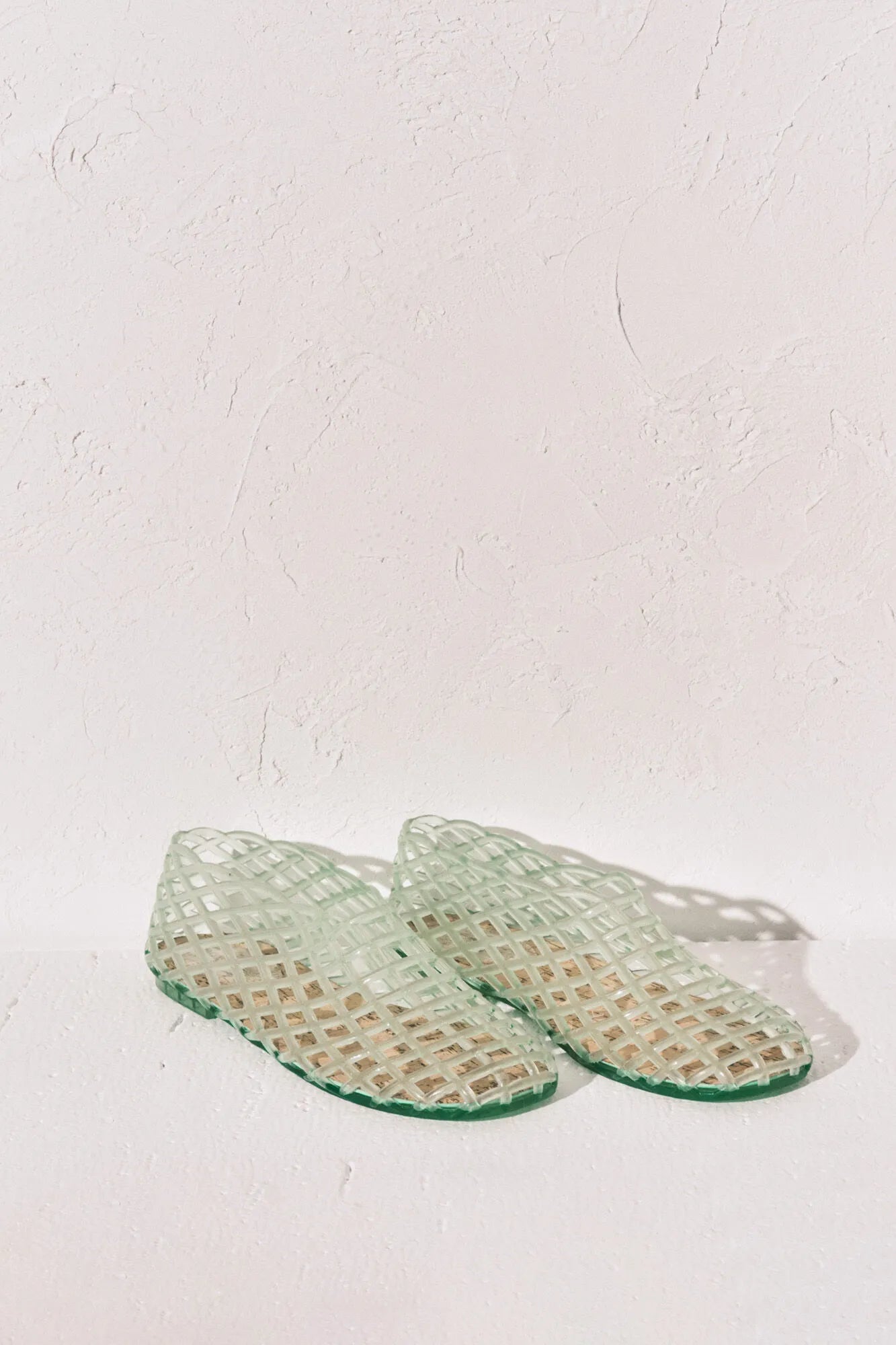 Women Secret_Green_Green Jelly Mesh Effect Sandals_5163220_26_09