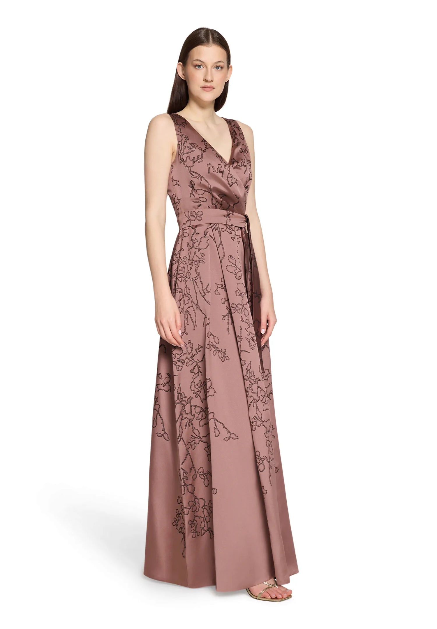 Vera Mont Rose/Black Women Dress Long without Sleeve SKU: 5181-4161_4896 Image 02