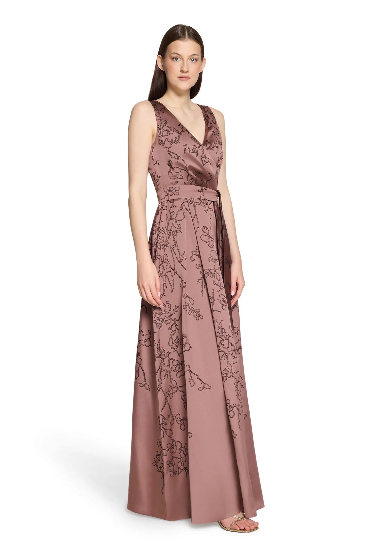Vera Mont Rose/Black Women Dress Long without Sleeve SKU: 5181-4161_4896 Image 02