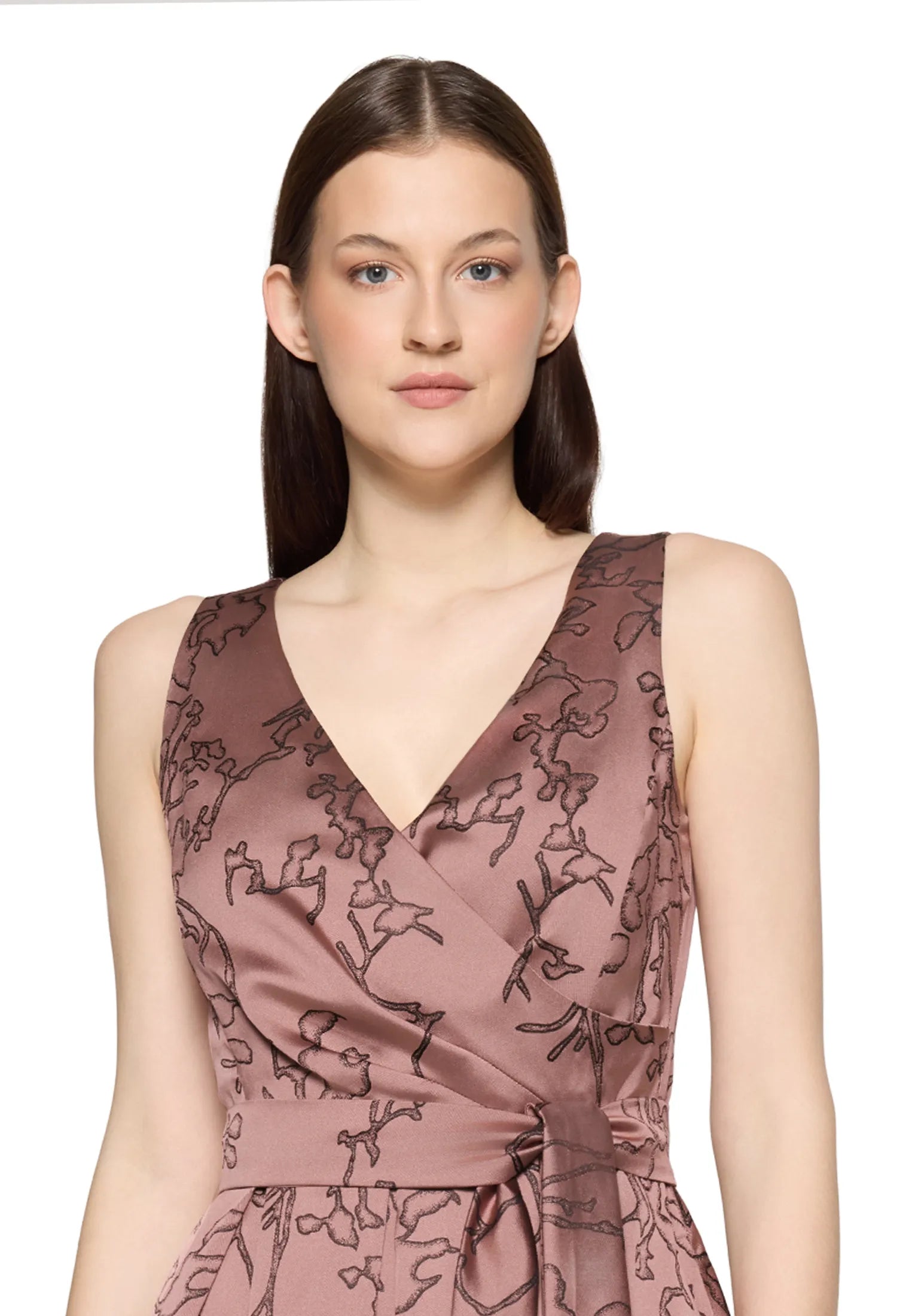 Vera Mont Rose/Black Women Dress Long without Sleeve SKU: 5181-4161_4896 Image 06