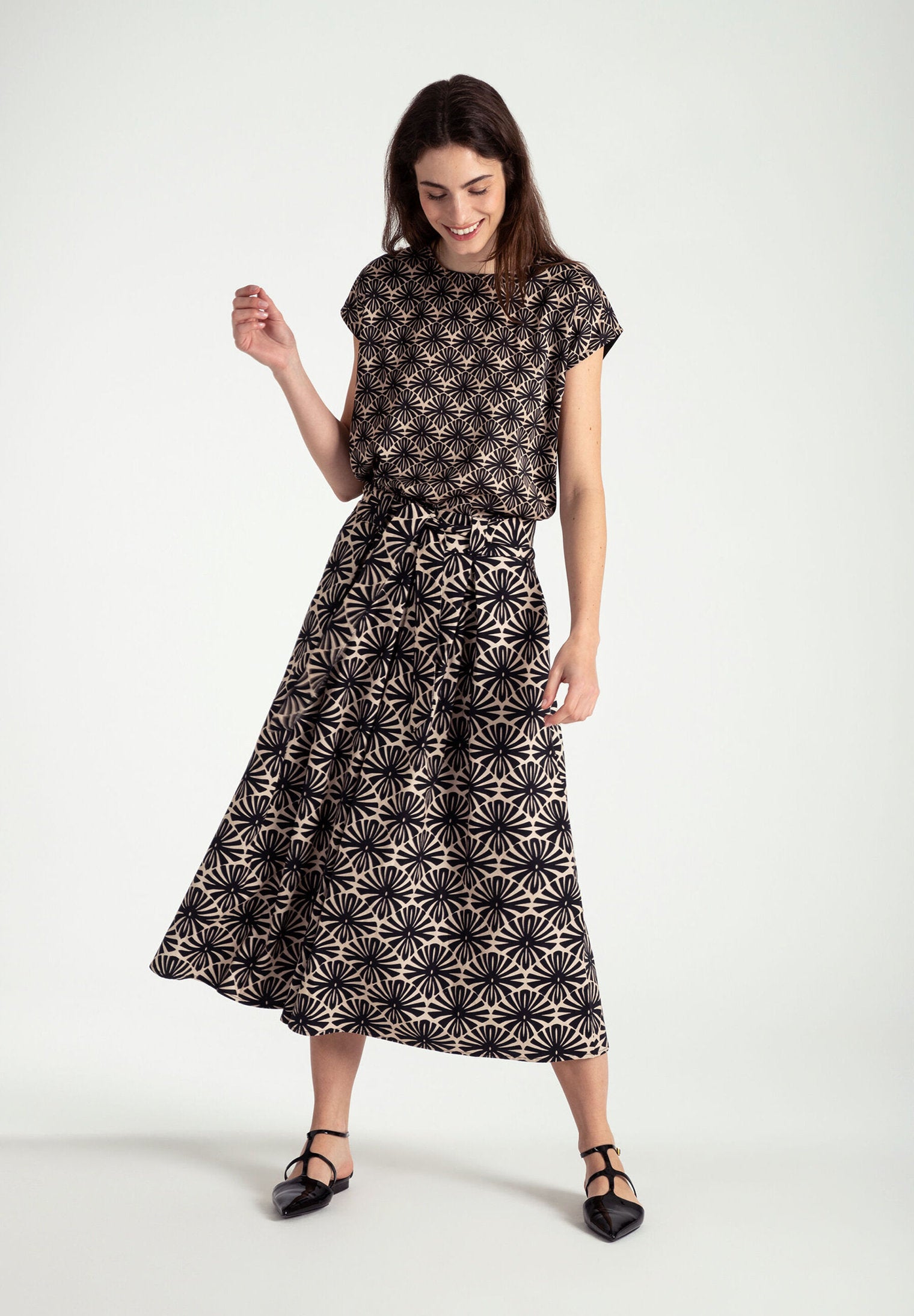 More &amp;  More_Graphic Print Wide Cotton Skirt_51825554_2790_03