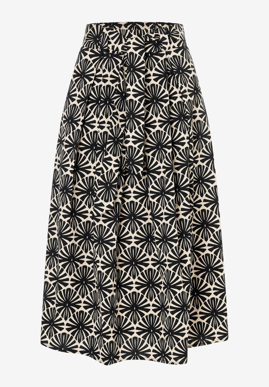 More &amp;  More_Graphic Print Wide Cotton Skirt_51825554_2790_04