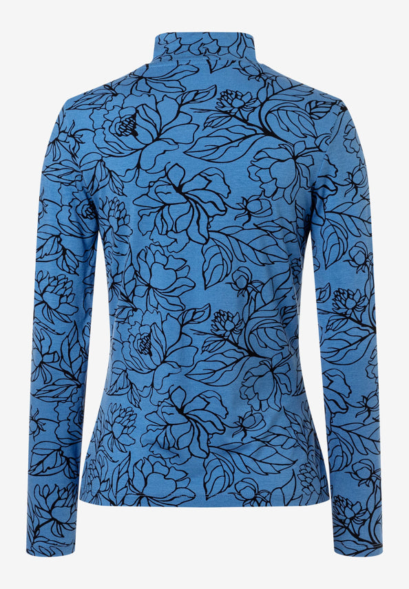More &amp; More_Flowerlines Print_Turtleneck Shirt Flower Print_51910503_2334_03