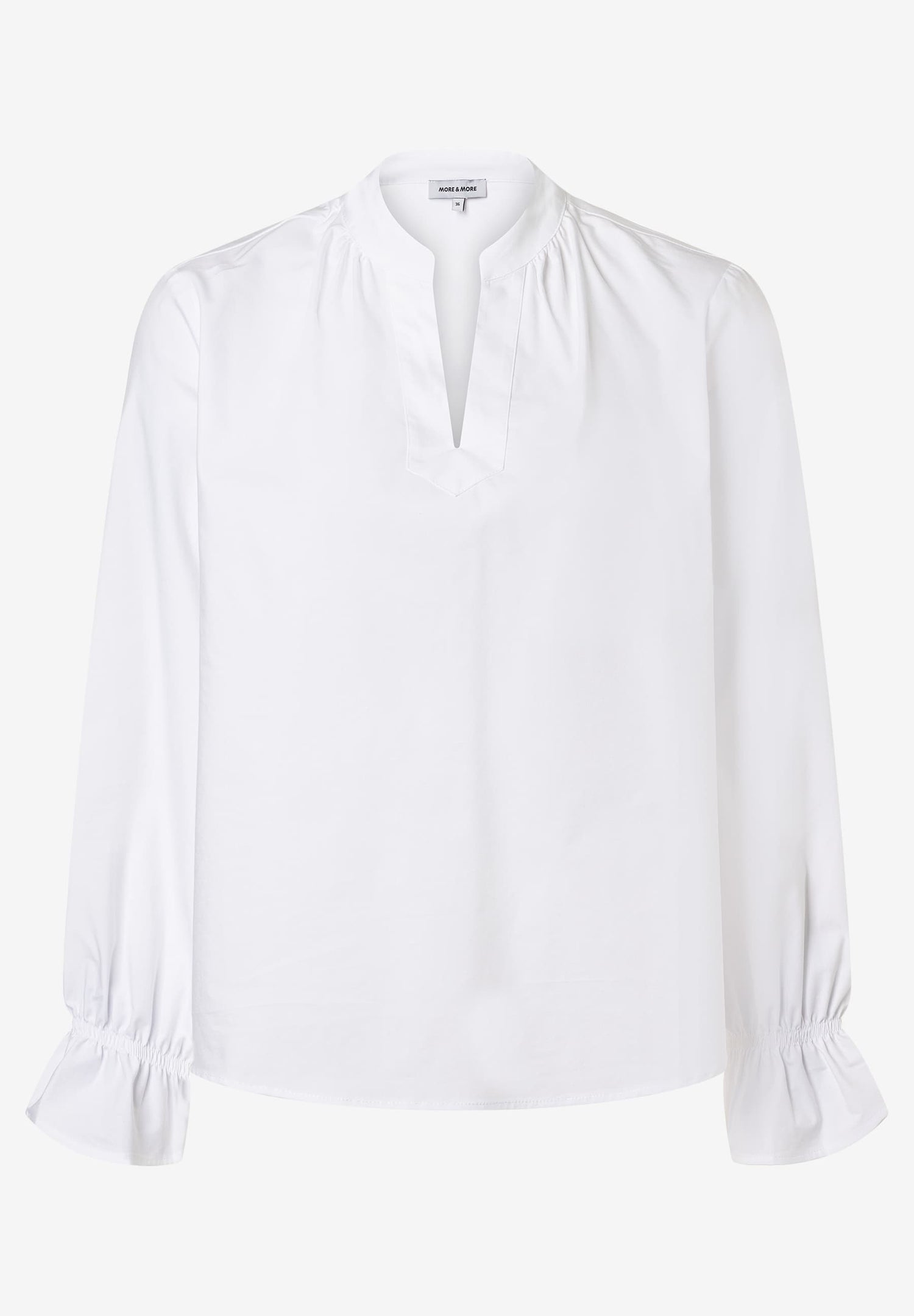 More &amp; More_White_Stretch Cotton Blouse_51912055_0010_01