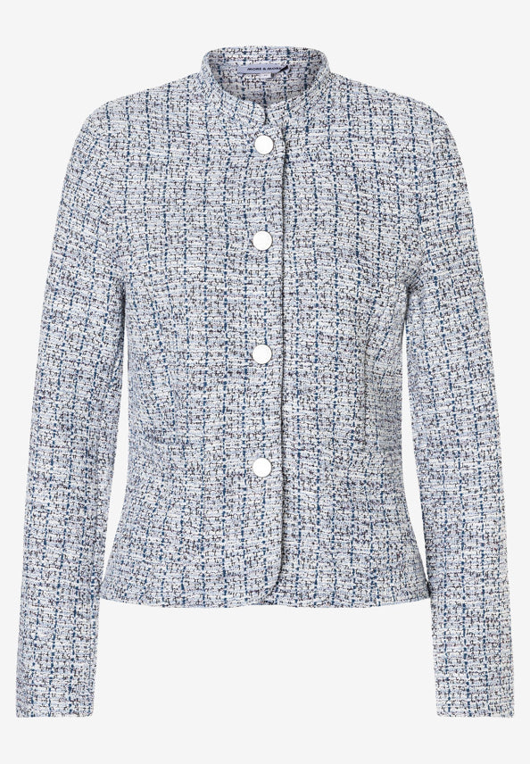 More &amp; More_Striped Jersey Boucle_BouclŽ Jersey Jacket_51916599_4041_01