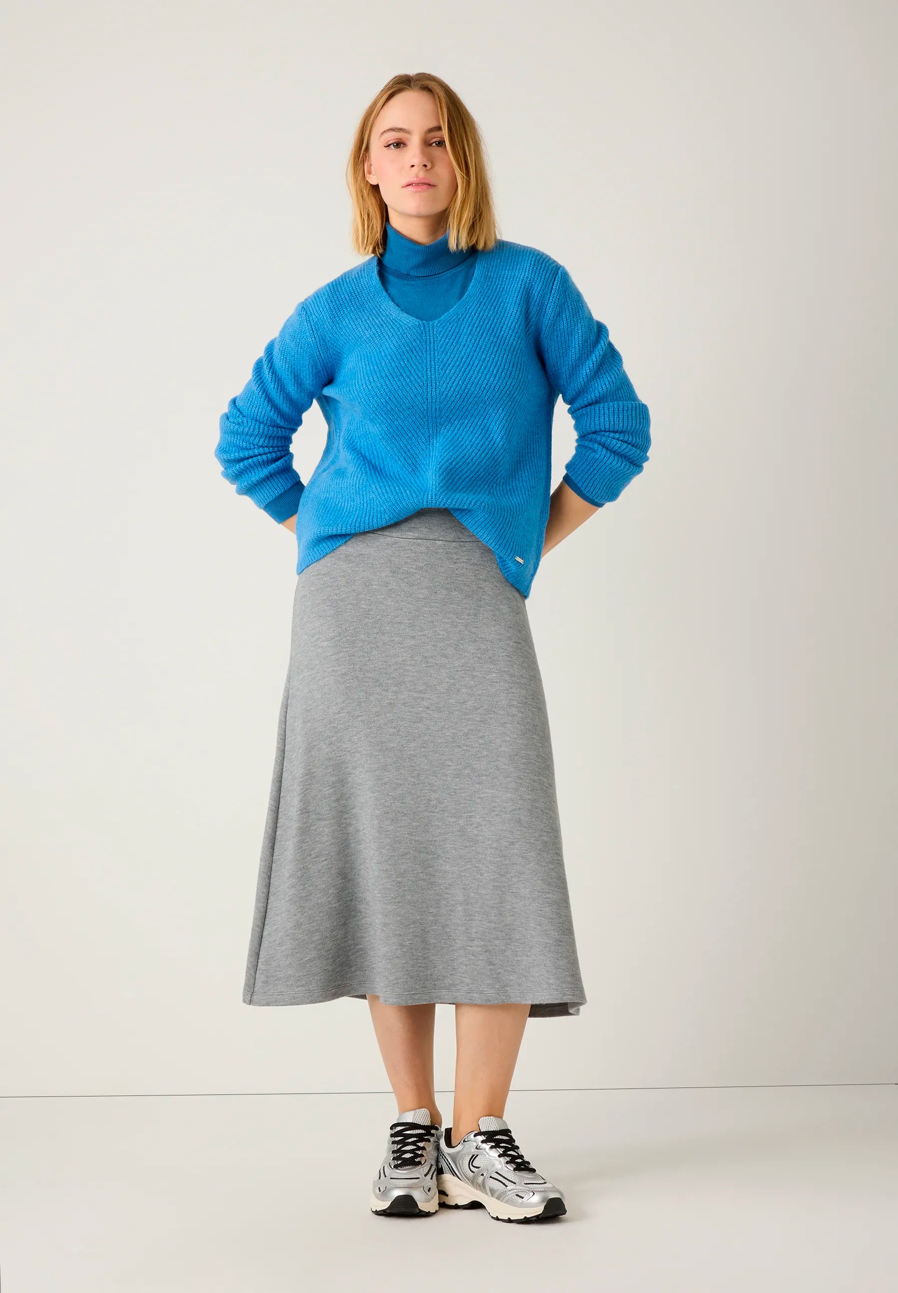 More &amp; More_Winterblue_Roll-Neck Sweater, Fine Knit_51931537_0339_02