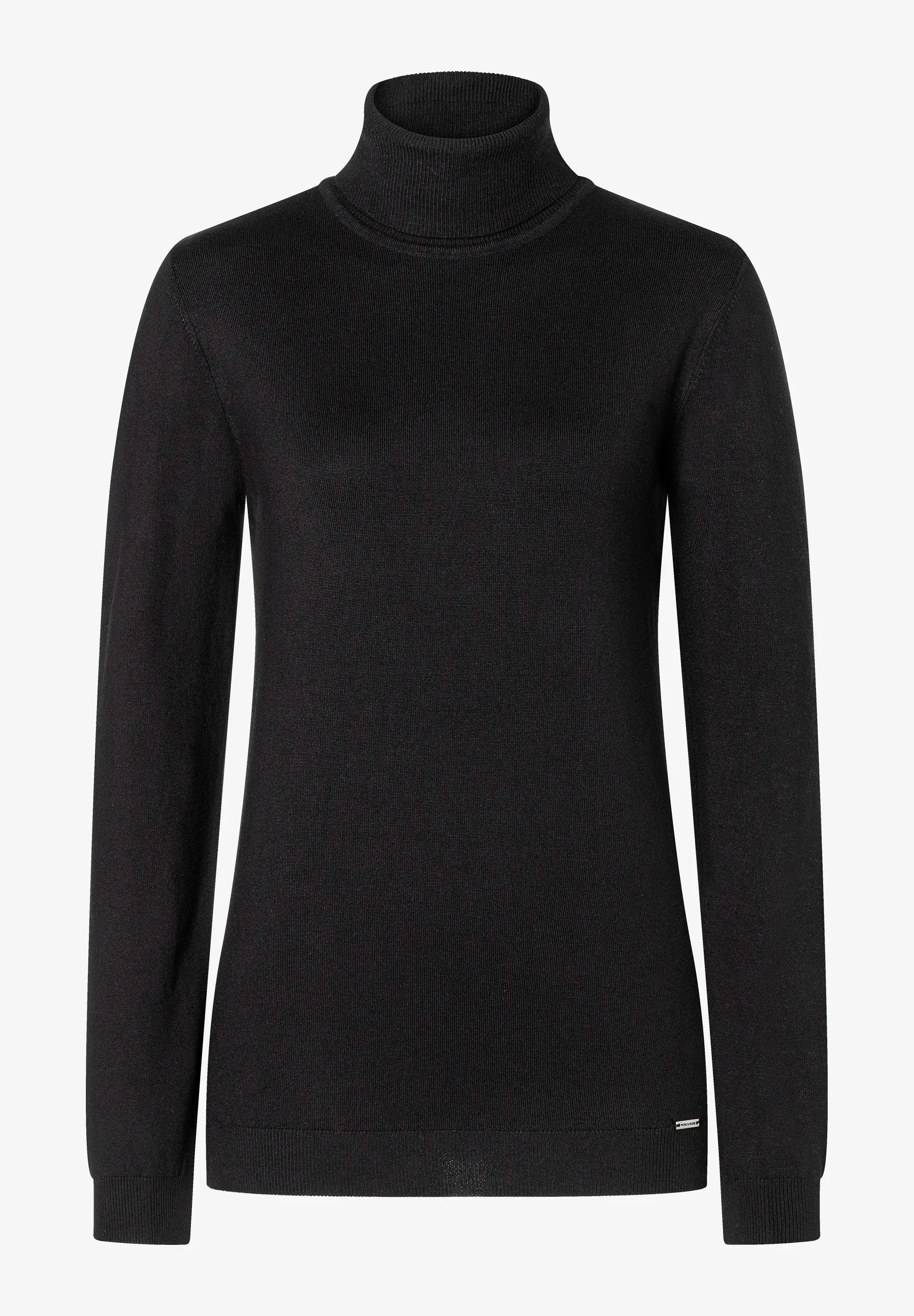 More &amp; More_Black_Roll-Neck Sweater, Fine Knit_51931537_0790_04