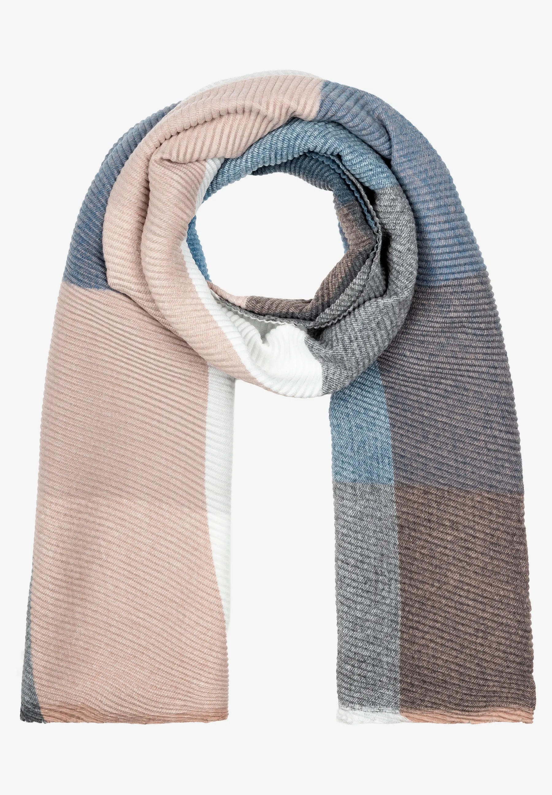 More &amp; More_Check Scarf_Checkered Pleated Scarf_51939443_4244_02