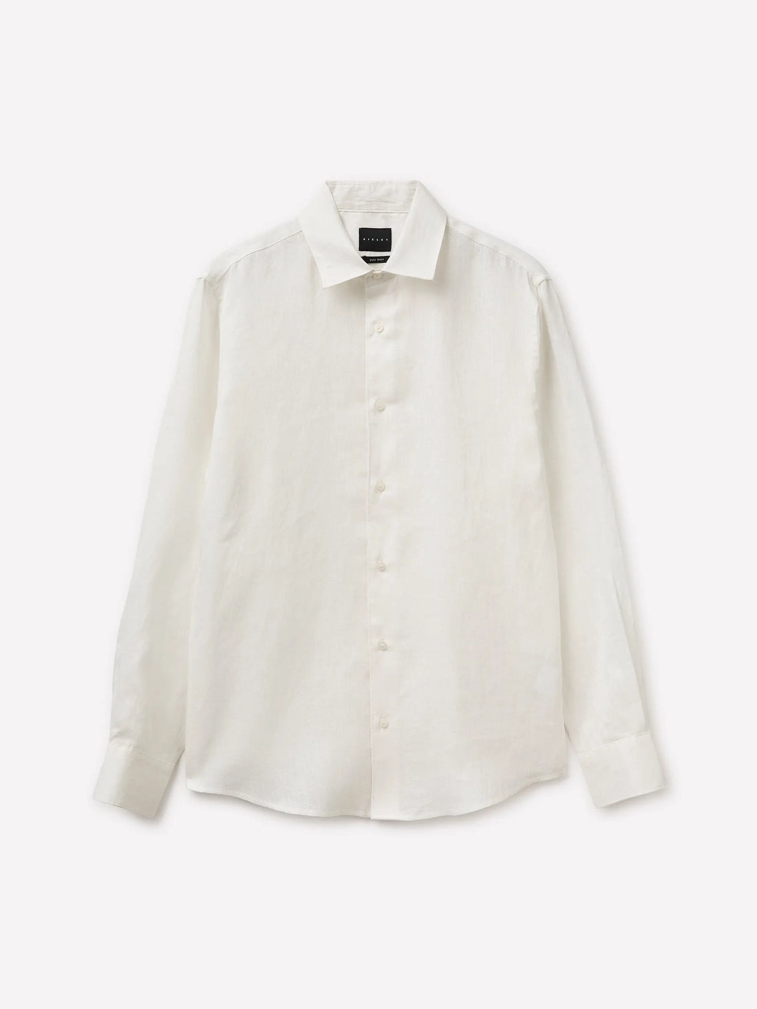 Sisley Creamy white Men Pure Linen Shirt SKU: 51G1SQ05I_074 Image 01