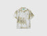 Benetton Light green Boys Shirt with Palm Trees SKU: 51WHCQ053_73V Image 01