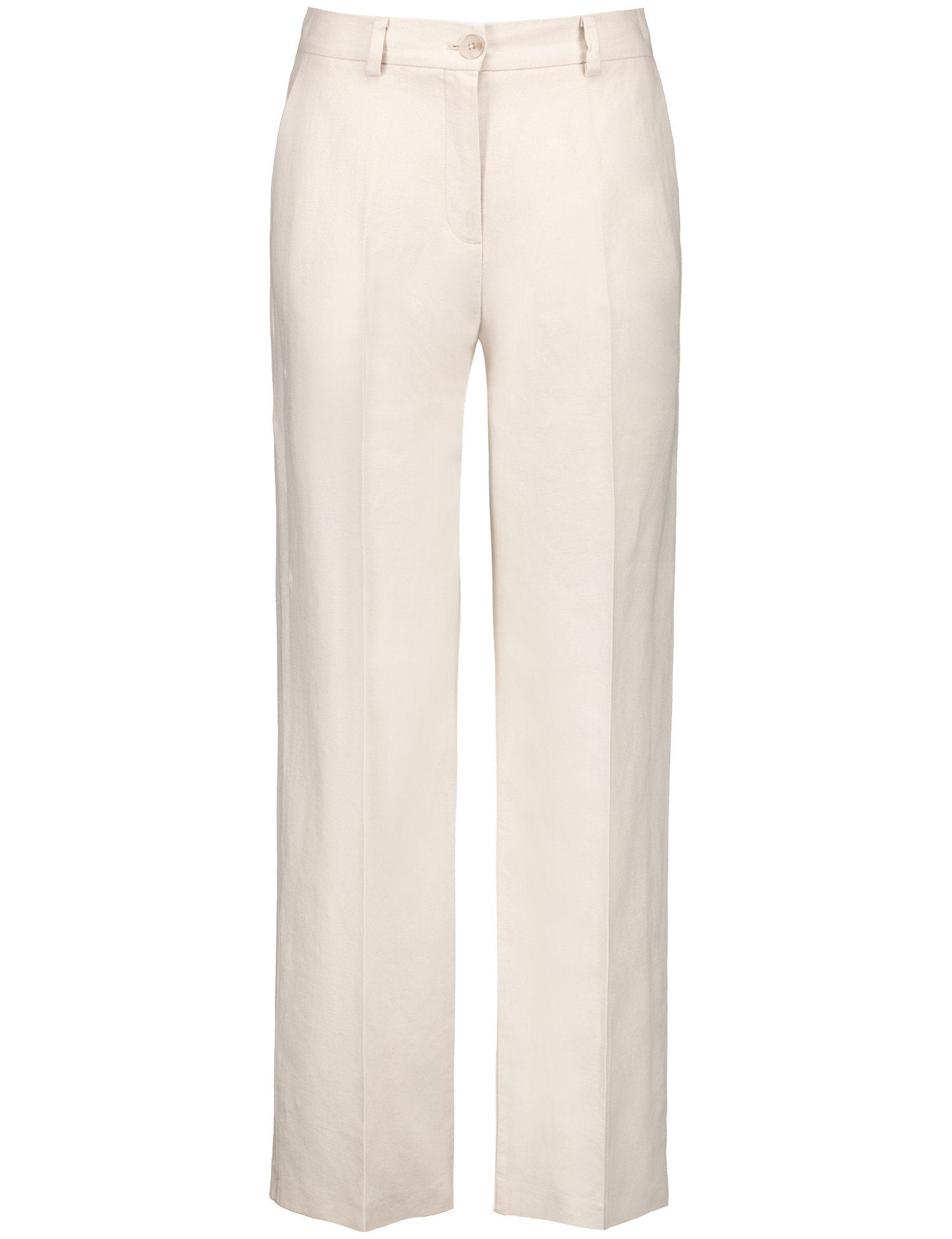 Gerry Weber_Cotton-Linen Blend Plain Twill Trousers_520063-31256_90138_01