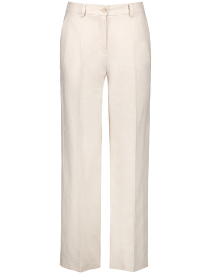 Gerry Weber_Cotton-Linen Blend Plain Twill Trousers_520063-31256_90138_01