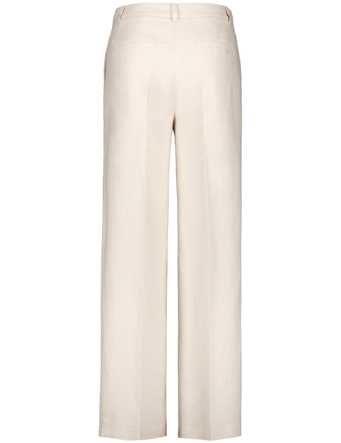 Gerry Weber_Cotton-Linen Blend Plain Twill Trousers_520063-31256_90138_02