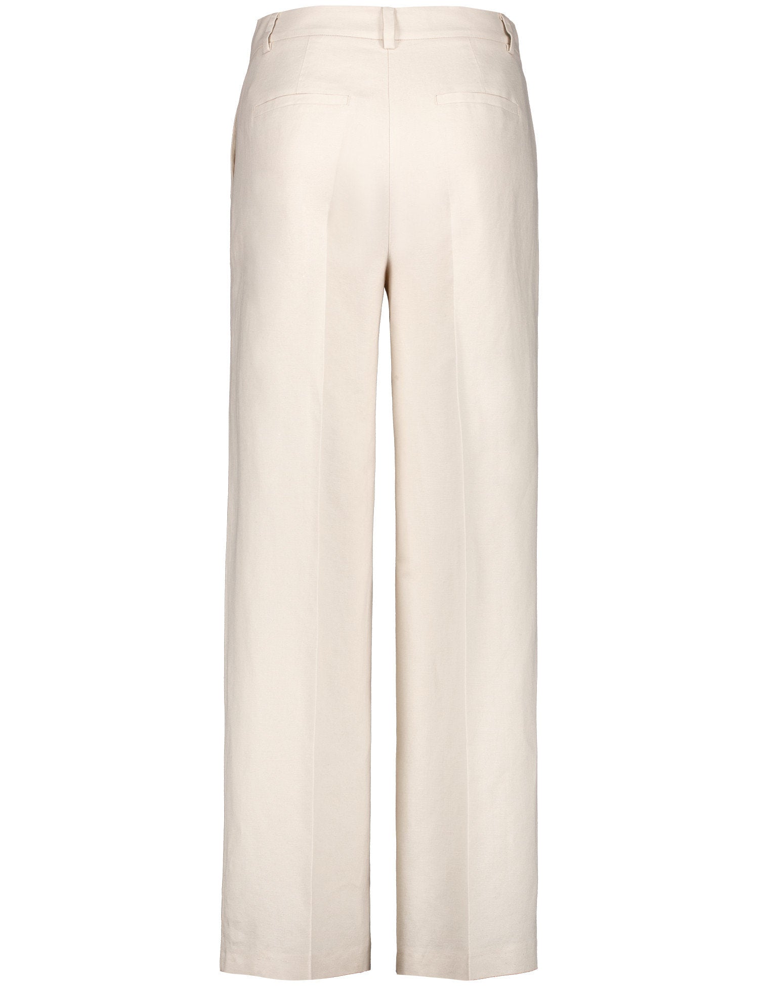 Gerry Weber_Cotton-Linen Blend Plain Twill Trousers_520063-31256_90138_02