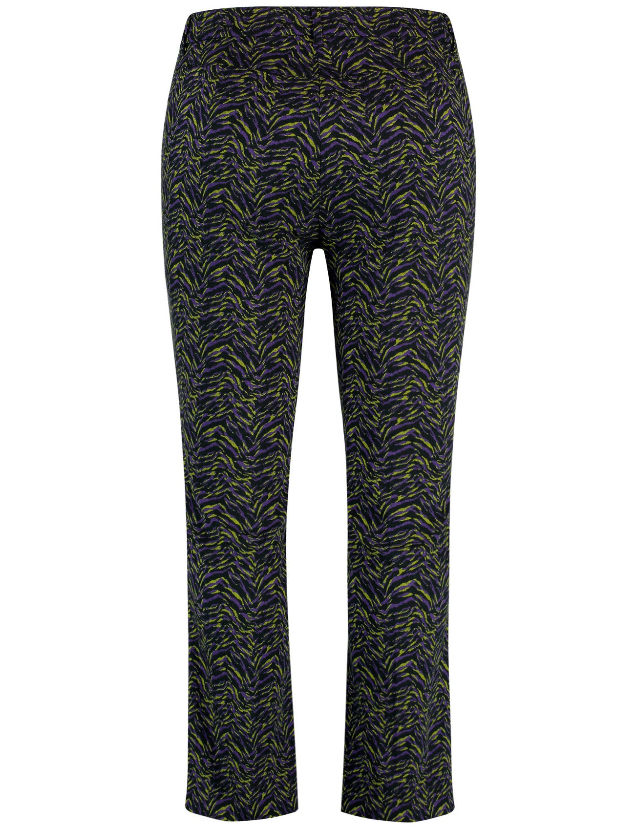 Betty Patterned 7/8-Length Trousers With A Kick Flare_520503-21103_1102_03