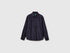 Benetton Dark Blue Men Regular Fit Velvet Shirt SKU: 520WUQ07I_9C1 Image 01