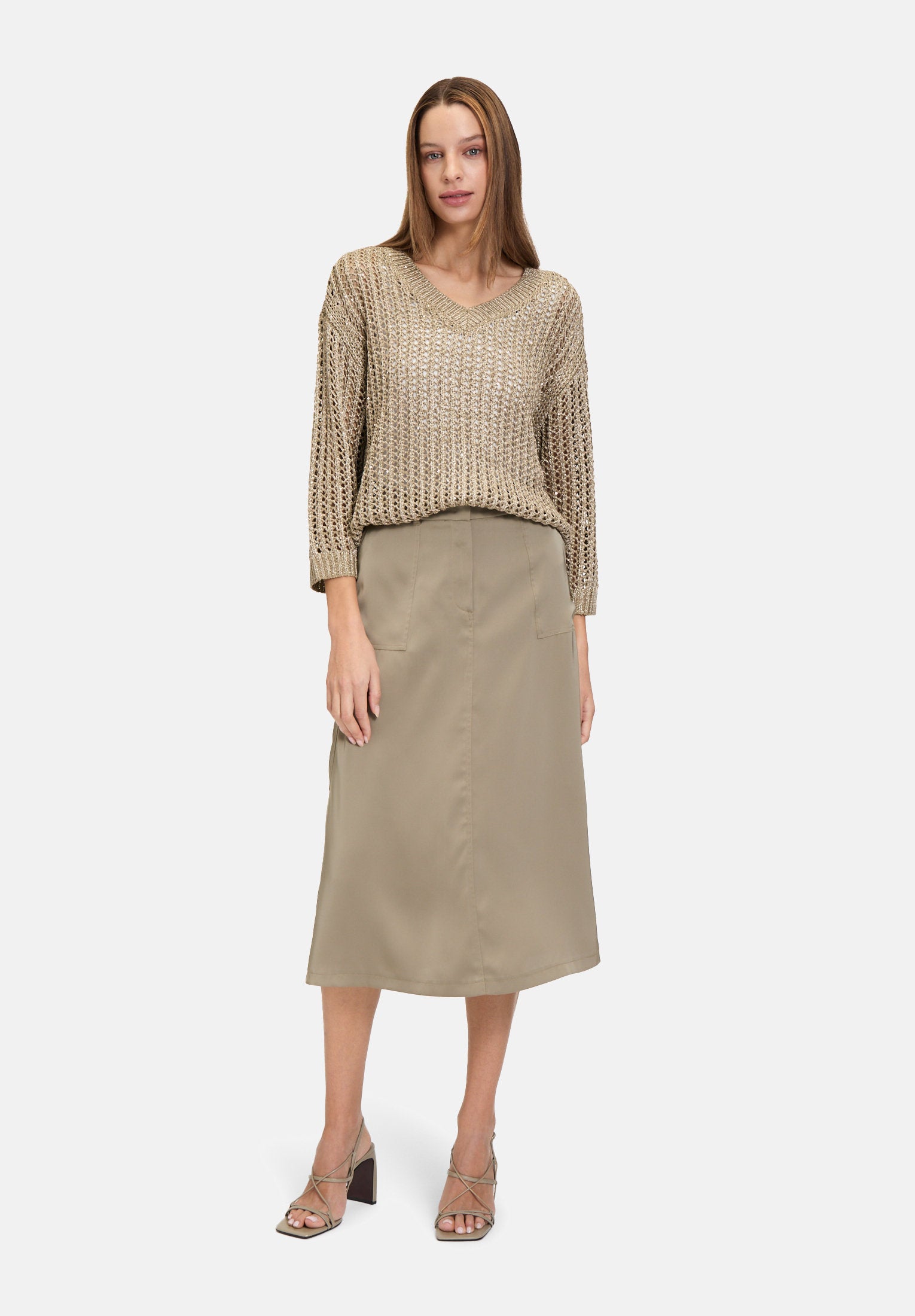 Betty Barclay_Eyelet Knit Sweater with Sequins_5236-1128_7366_02